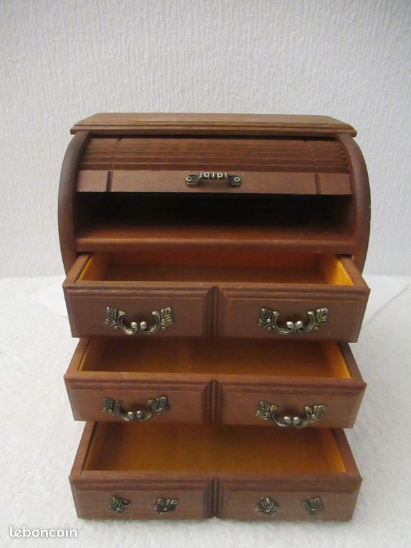 Bureau à rideau (secrétaire miniature) (image 8)