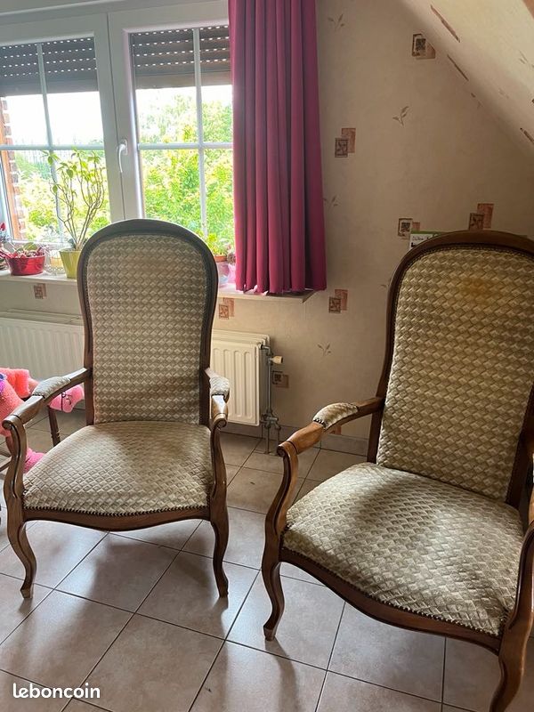 Fauteuil Voltaire lot de 2 (image 1)
