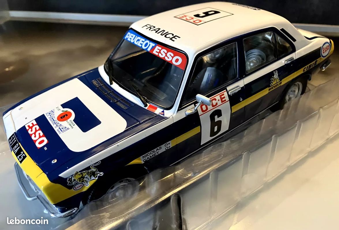 PEUGEOT 504 TI - Rallye du Maroc 1976 - équipage J.P. NICOLAS - GANET - échelle 1/18 - Neuve en boite non déballée - ref n° 30 (image 2)
