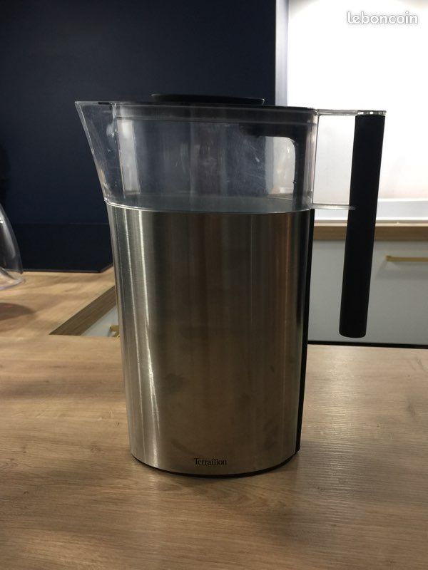 Carafe filtrante Terraillon en Inox 1L (image 1)