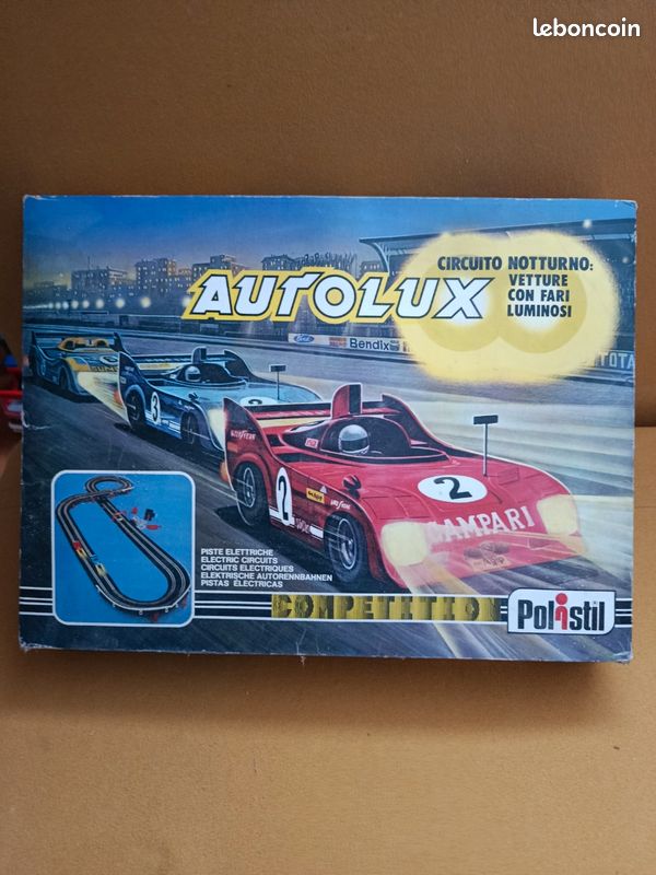 Circuit De Voiture Tomy Micrex Polistil – Neuf Sous Blister, Prêt à Faire La Course !