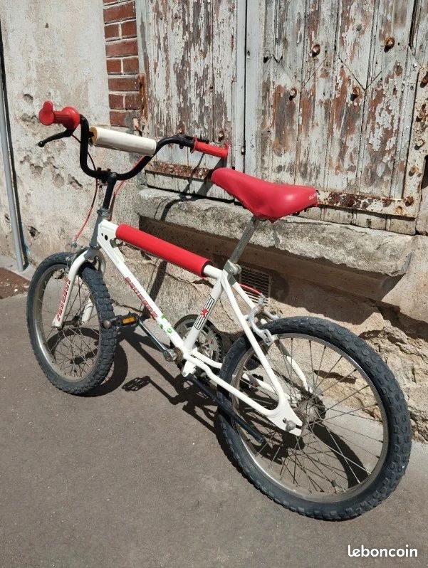 Coussin De Guidon BMX Vintage Dorcy - Damier Rouge Et Blanc - Années 70/80