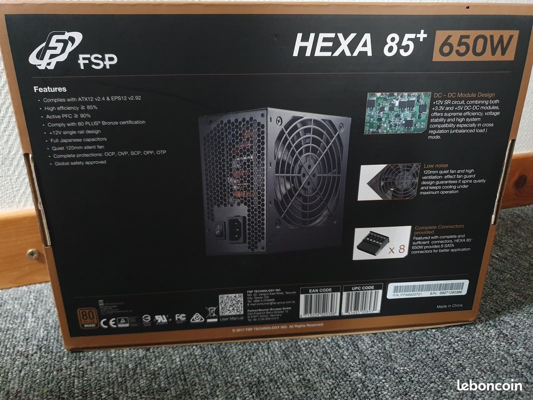 Alimentation Fortron FSP SAGA II FSP SAGA II 400 400W (Reconditionné