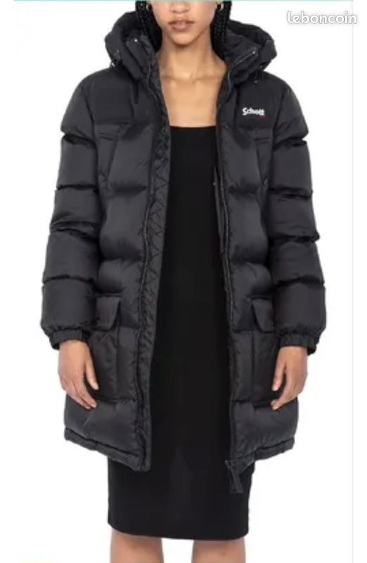 Manteau Doudoune Noir Doudoune Schott Femme Longue Doudoune Longue