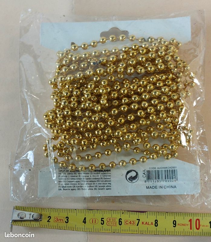 Perles dorée fil (image 2)
