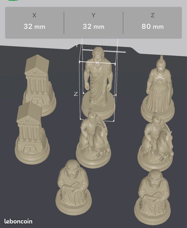 Pièces d'échecs Grèce antique contre Rome antique (image 5)