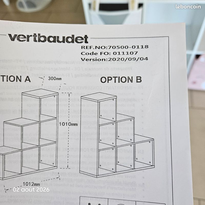 Meuble de rangement 6 cases - Escalier à droite - Verbaudet (image 2)