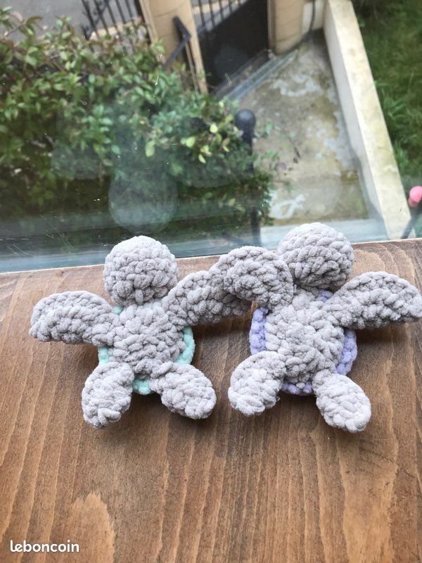 Tortues de mer au crochet fait main lot de 2 (image 2)