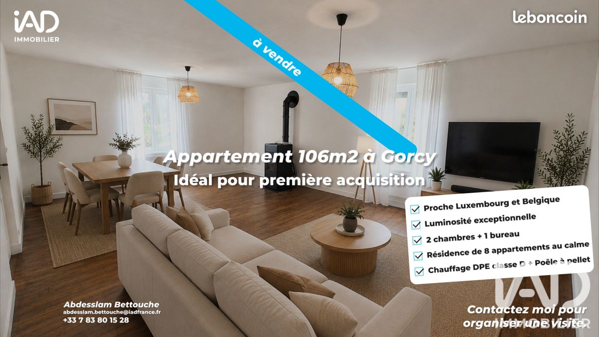Appartement 4 pièces 107 m² · à Gorcy · 107 m² · 199 000 €