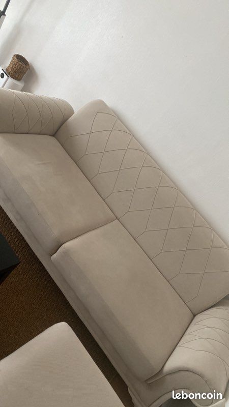 Canapé beige (image 2)