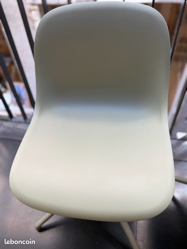 Chaises bureau Muuto fiber side swivel base - dusty green (image 2)