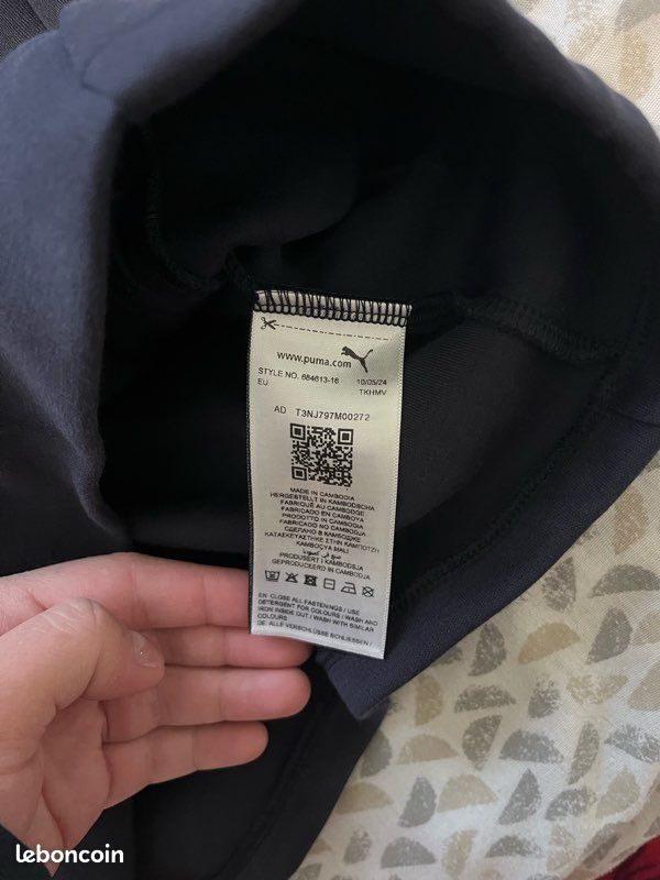 Veste Puma bleu foncé – Taille S – Style sportswear high-tech (image 6)