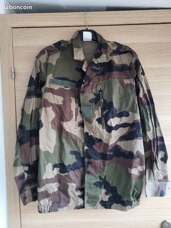 Veste Militaire F2 Camouflage Centre Europe - Occasion Très Bon état - Pour Chasse Ou Outdoor