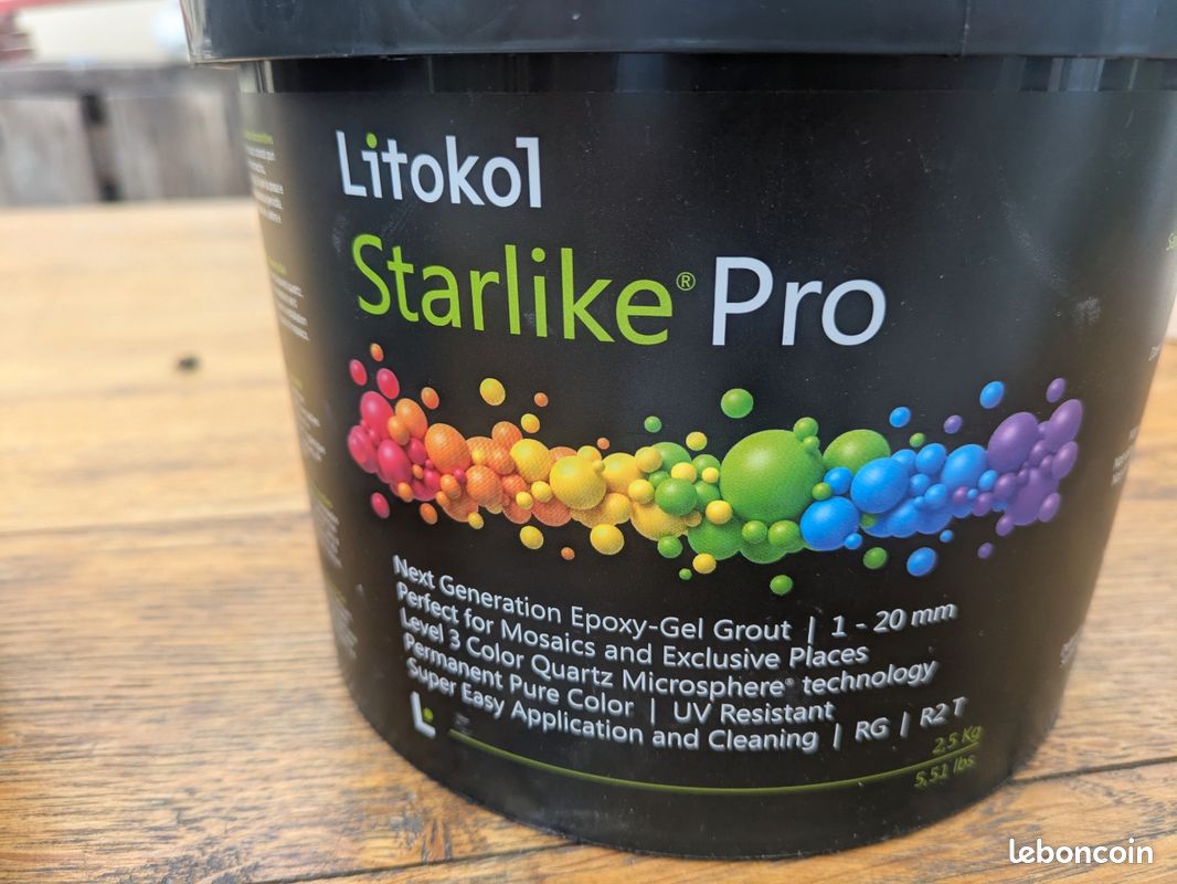 2 pots de joint époxy Litokol Starlike Pro neufs - Couleur Terra di Bruma (image 2)