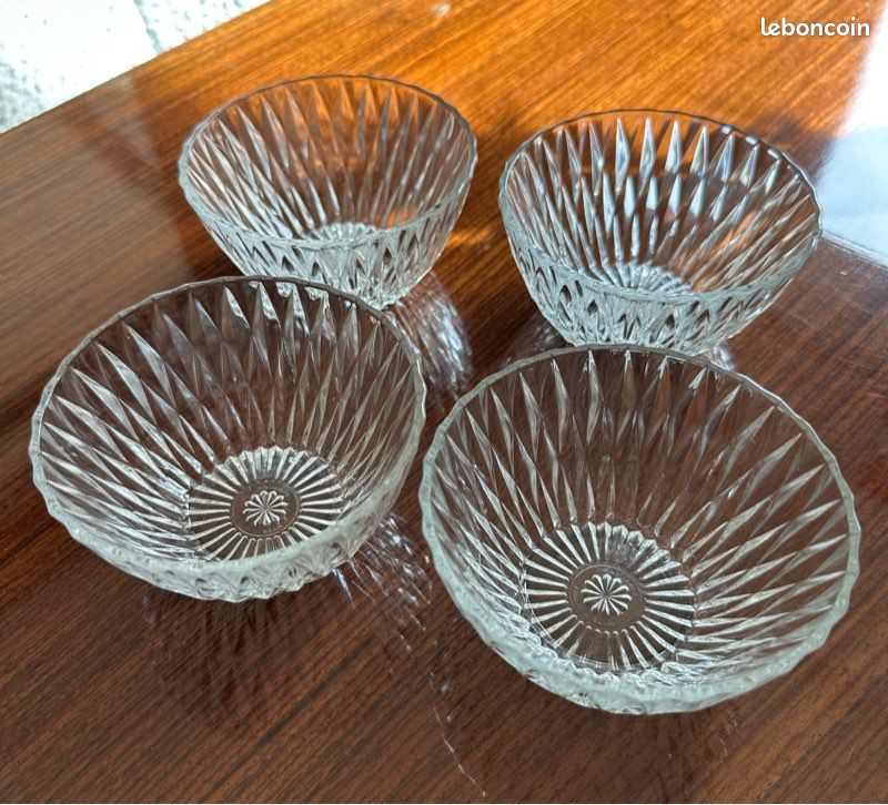 Lot bols Duralex transparents - Vintage Lot bols Duralex transparents - Vintage