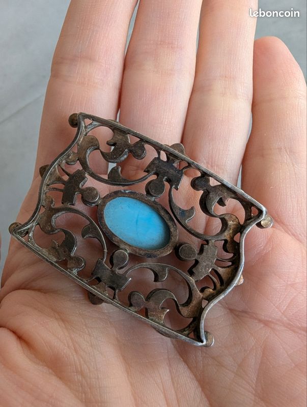 Bijou Ancien En Argent Massif - Pièce Vintage - Occasion En Bon état Général