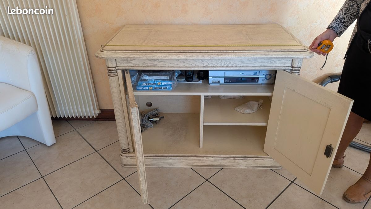 Meuble salon bois beige (image 2)