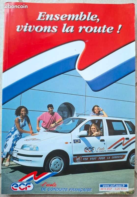 ANCIEN JEU DE SOCIETE PERMIS DE CONDUIRE ECF ECOLE DE CONDUITE