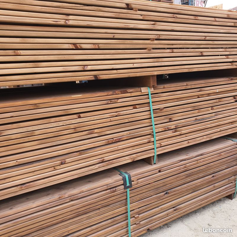 TERRASSE LAME BOIS EPICEA Autoclave Marron (image 2)