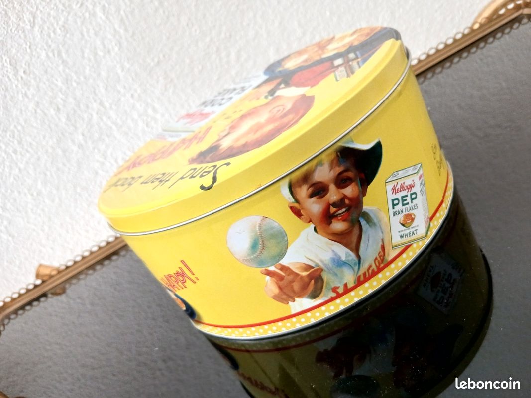 Boite métal céréales (Corn Flakes de Kellog's) (image 6)