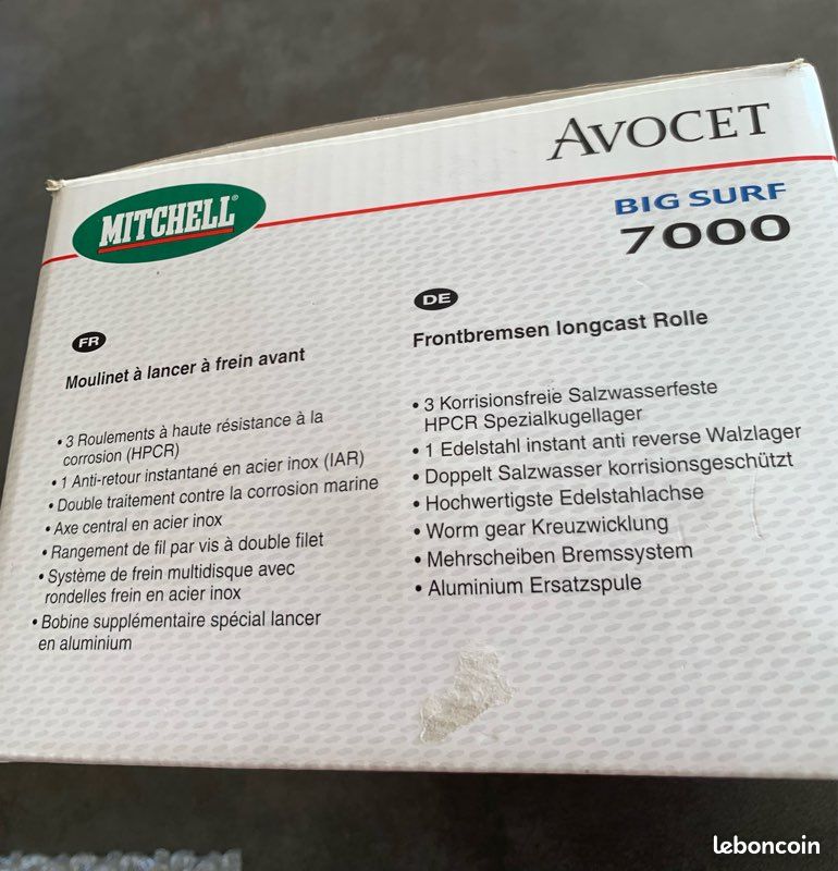 Bobine De Moulinet Mitchell Avocet 7000 – Pour Pêche à La Carpe – Occasion