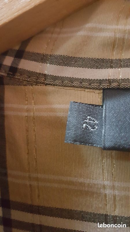 Robe beige/lavande, robe beige/noir ; sabot cuir talon (image 6)