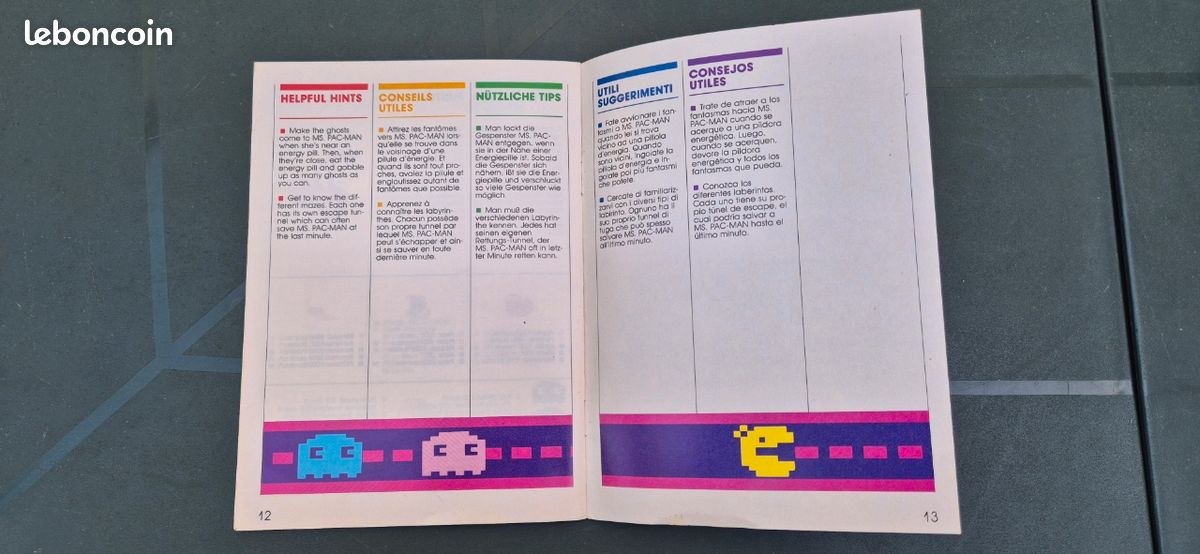 E.T. LIVRET D'INSTRUCTIONS extra terrestre Atari 2600 manuel