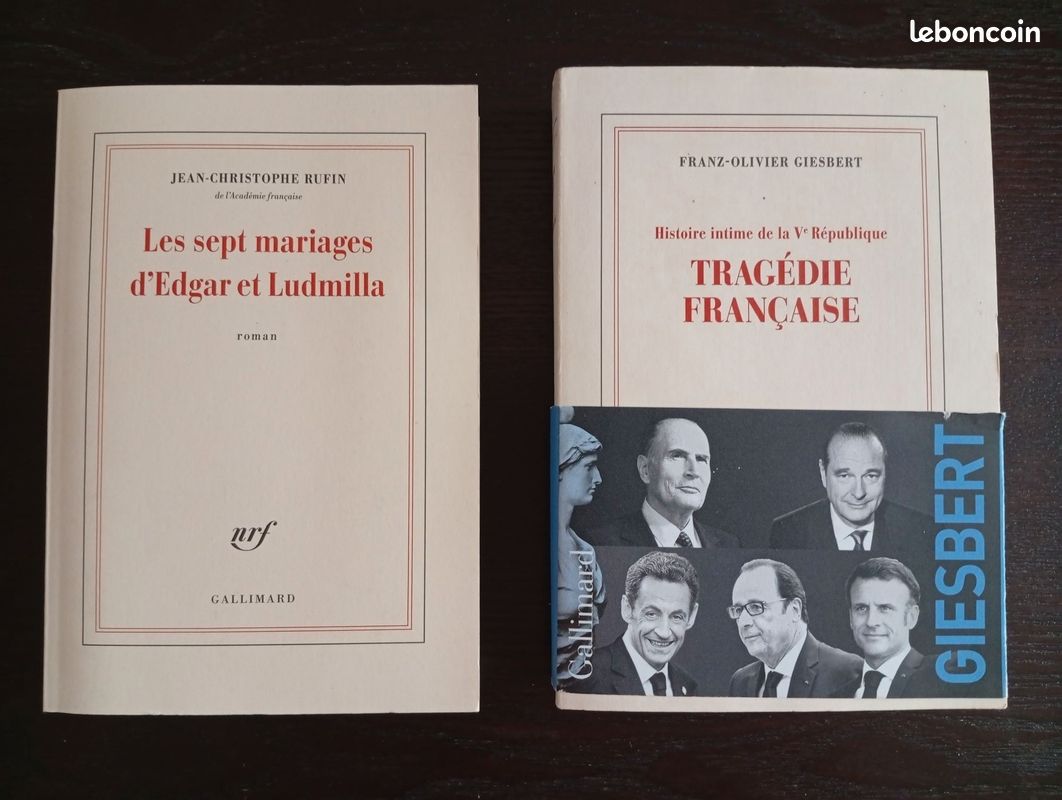 Lot de 2 livres Gallimard (RUFIN et GIESBERT) (image 1)