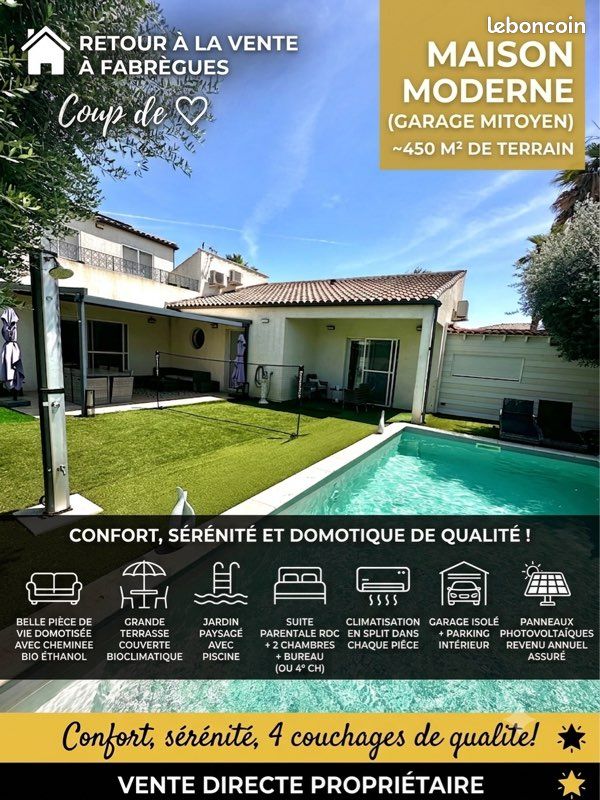 Maison 6 pièces 155 m² · à Fabrègues · 155 m² · 535 000 €
