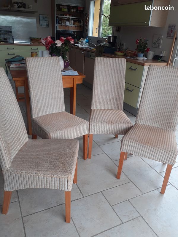 Lot de 4 chaises en loom (image 1)