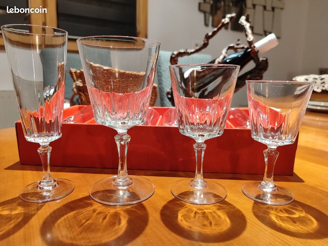 Coffret de 6 verres à Digestif "Versailles" Cristal d'Arques (image 4)