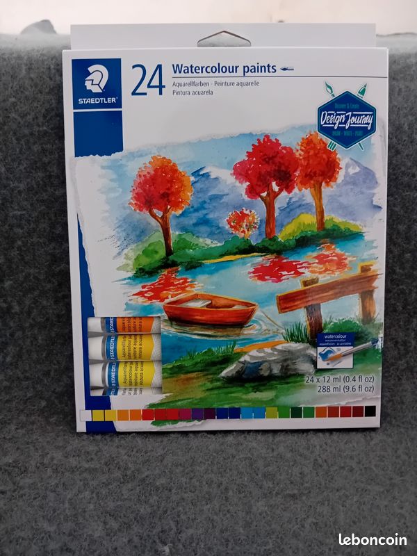 Coffret aquarelle 24 couleurs - Staedtler - Neuf (image 1)