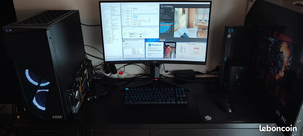 Setup gaming - 3070 - 10700k - 32Go - 2To - 1440p 27" (image 1)
