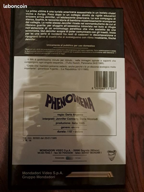VHS Phenomena / Dario Argento (image 2)