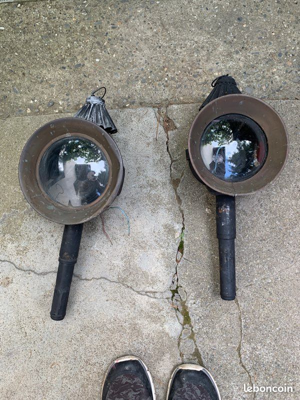 Lot de 2 lampes extérieures anciennes (image 3)