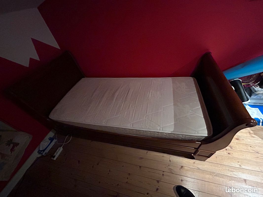 Lit bois 90x190 (image 2)