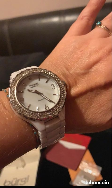 Montre en céramique blanche et zirconium (image 3)