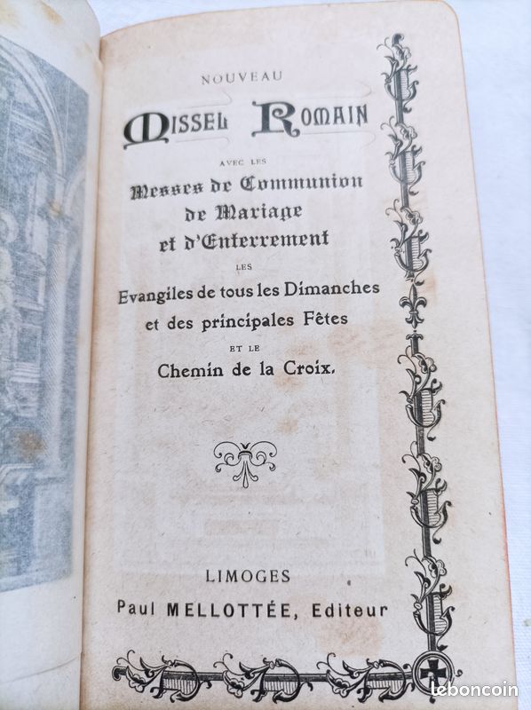 Nouveau missel romain - Mellottée - 1919 (image 1)