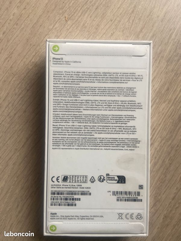 Iphone 13 blue neuf sous blisster (image 2)