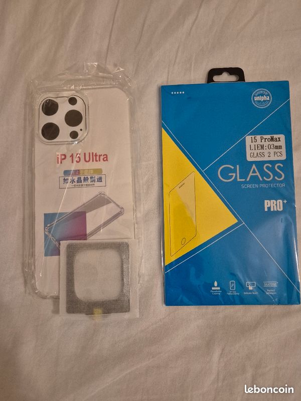Étui et verre trompé IPhone 15 pro max (image 1)