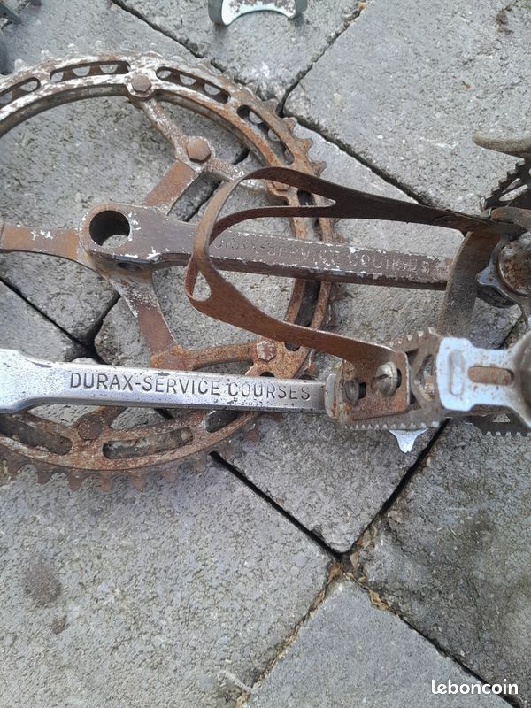 Pédalier Vélo De Course Ancien Durax – 46 Dents – Pour Restauration Vélo Vintage