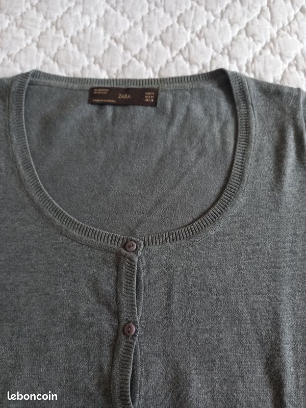 Gilet léger gris Zara, taille S (image 2)