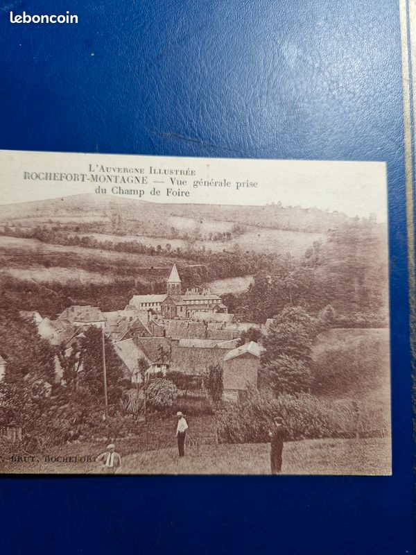 Carte Postale Ancienne 63 Auvergne – 'À La Foire Après Les Achats' – Noir Et Blanc – Années 1900