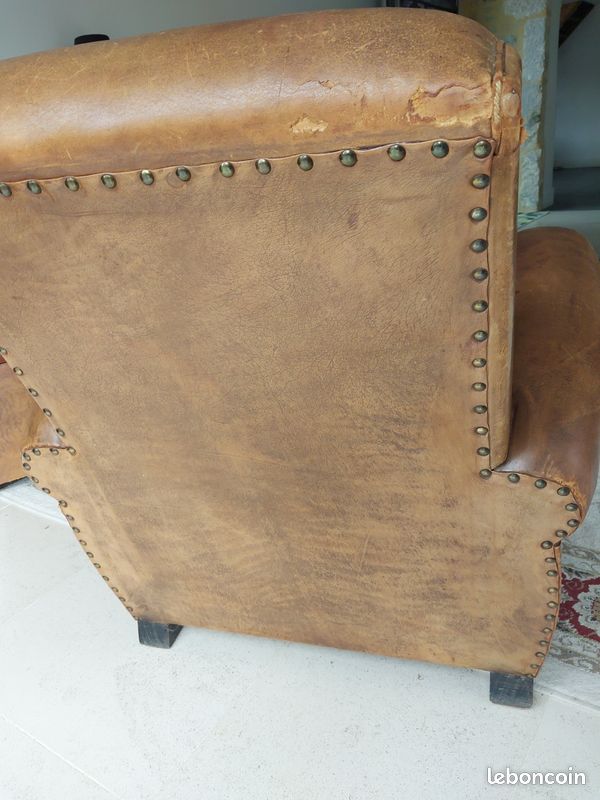 Lot de deux fauteuils en cuir 'Club' (image 9)