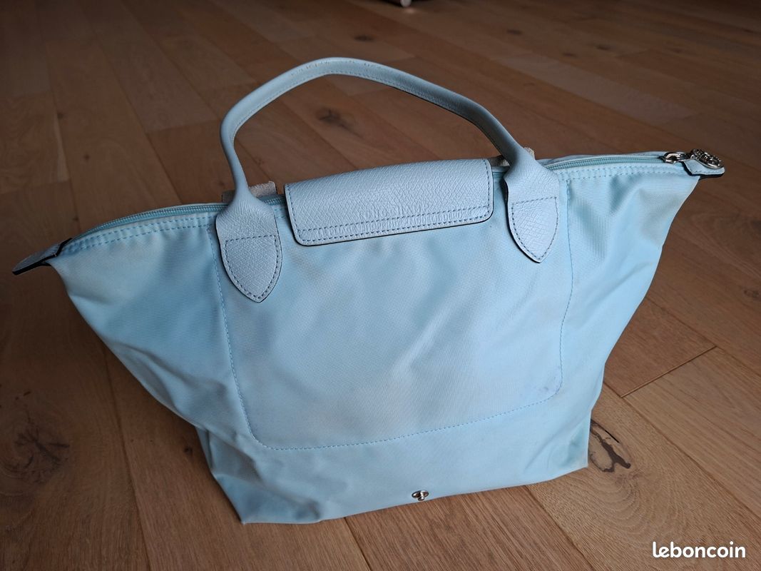 Sac cabas pliable Longchamp Bleu (image 3)