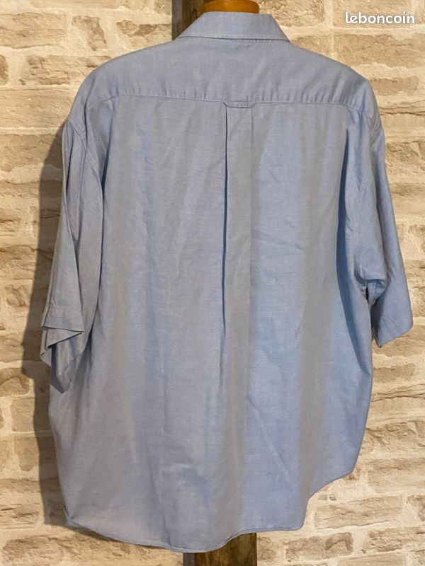 Chemise manches courtes bleu ciel taille XXL (image 2)