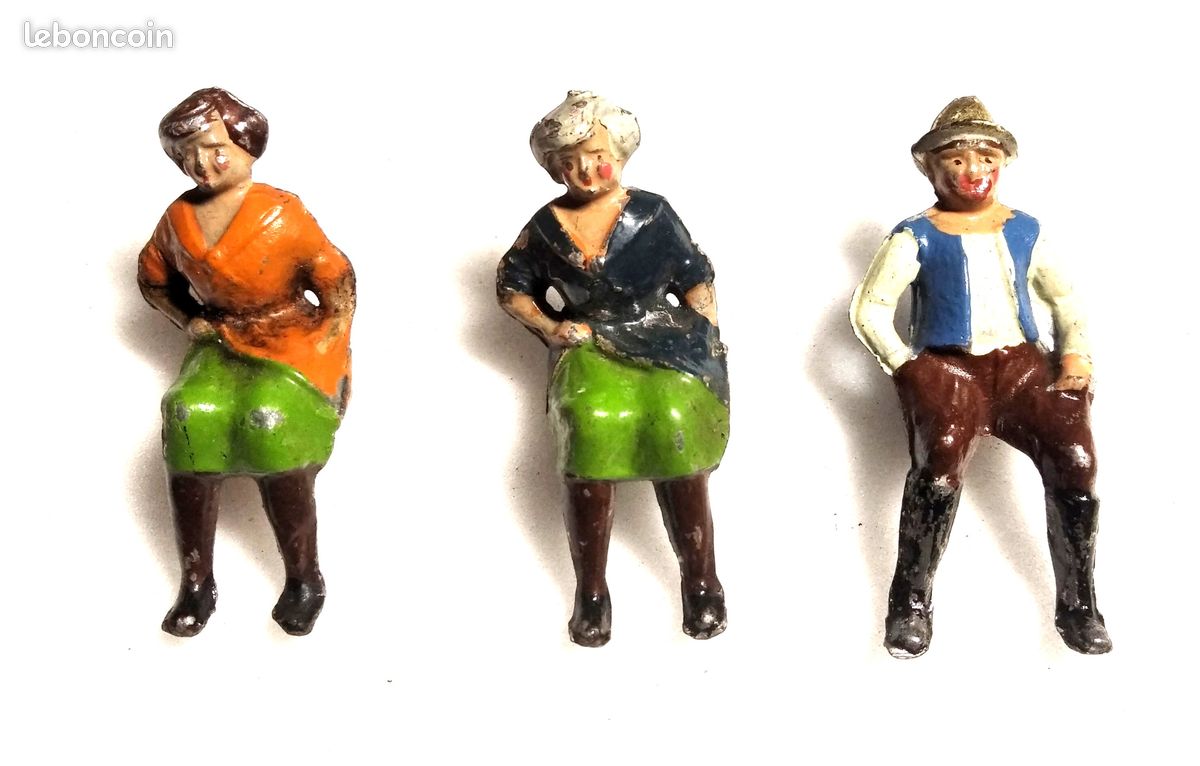 Lot De Figurines De Ferme Vintage - Britains Et Quiralu - Plastique Peint - Occasion