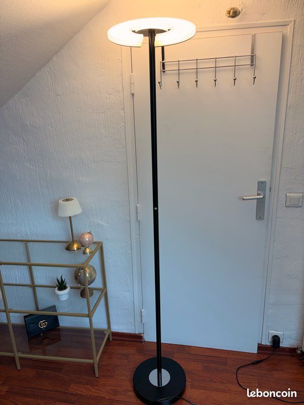 Lampadaire design noir mat “ dent “ Avec variateur -H180cm (image 3)