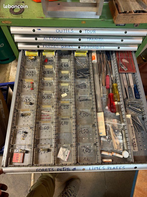 Atelier d’usinage complet – Tour Schaublin 102 + Fraiseuse + Très gros lot d’outillage (image 7)