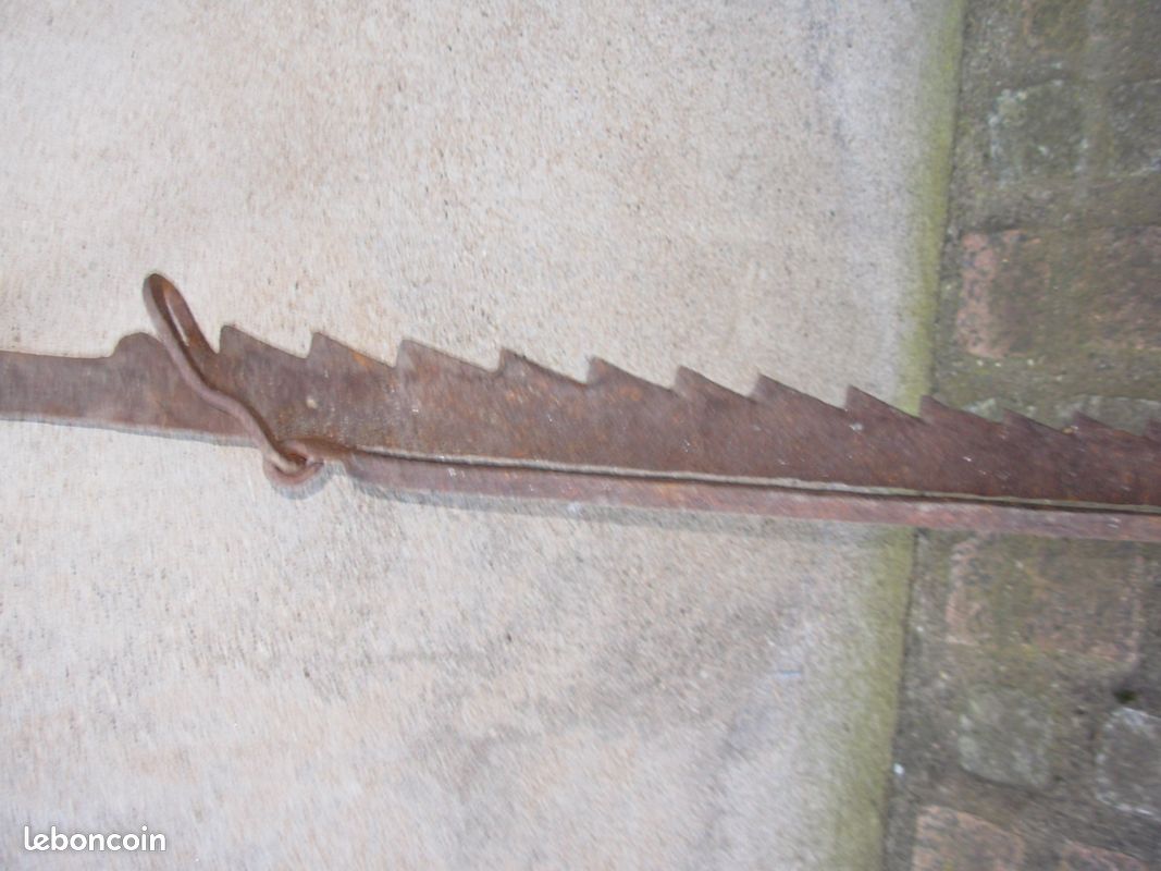 Crémaillère très ancienne forgée main (image 2)